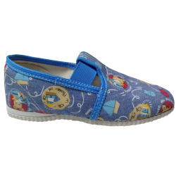 gumičkové papučky blemodré macko