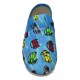 papučky gumičkové blemodré autíčko