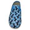 gumičkové papučky bledomodré koníky