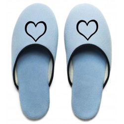 Slovenské papuče s obrázkom Srdce
