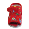 otvorené papučky s klipom červené piráti